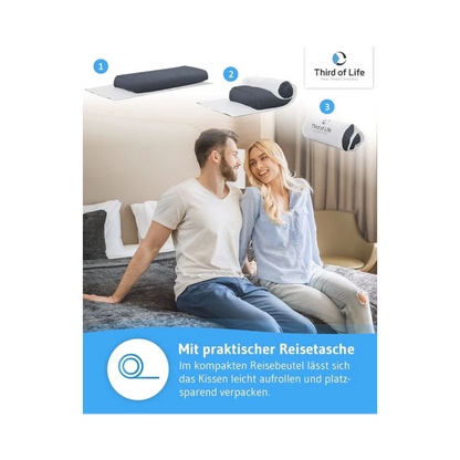 HADAR Nackenstütz-Kopfkissen, höhenverstellbar und ergonomisch aus Visco Schaum