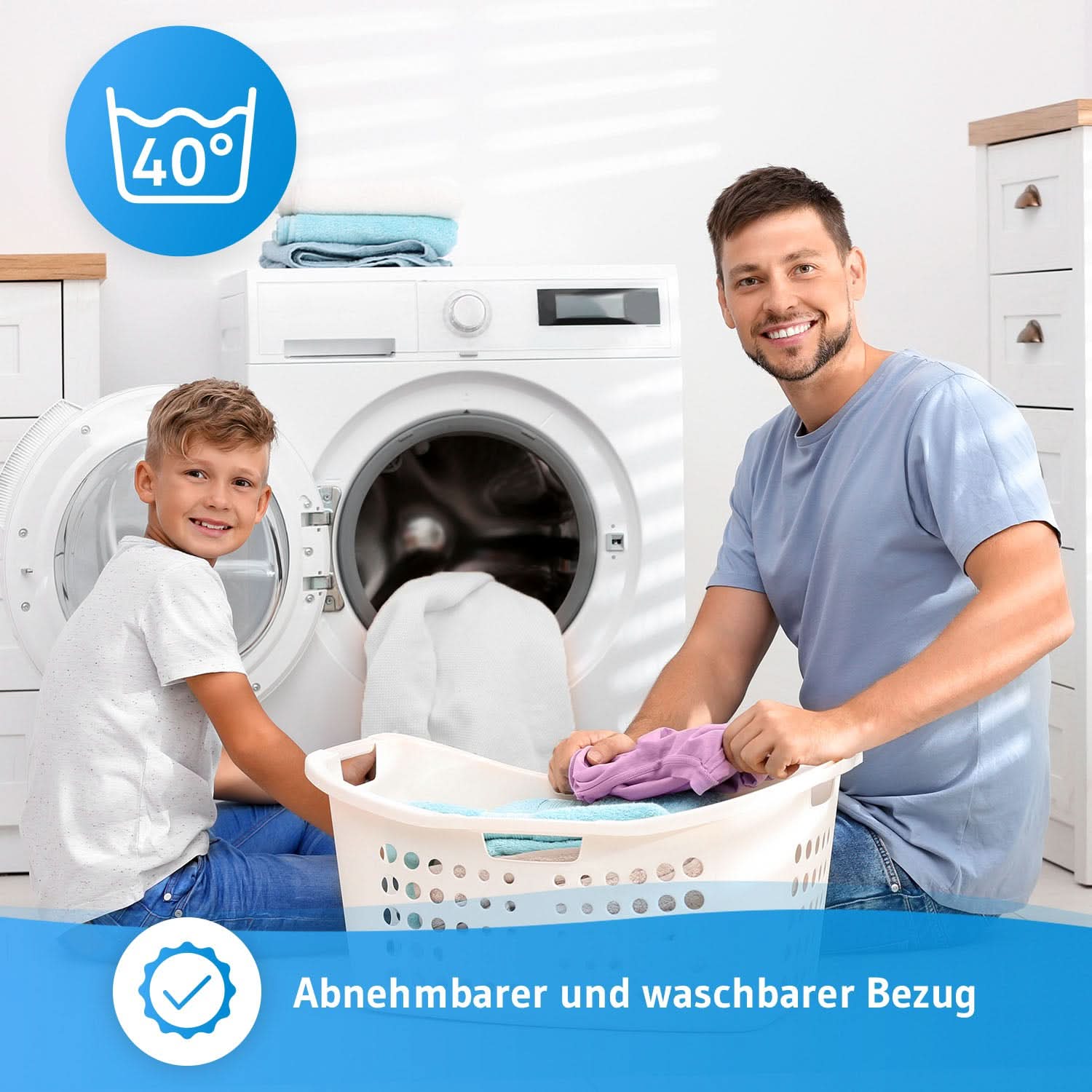 Topper EcoON - Ergonomische Matratzentopper aus Memory-Schaum mit Bezug aus nachhaltigem Tencel - Third of Life