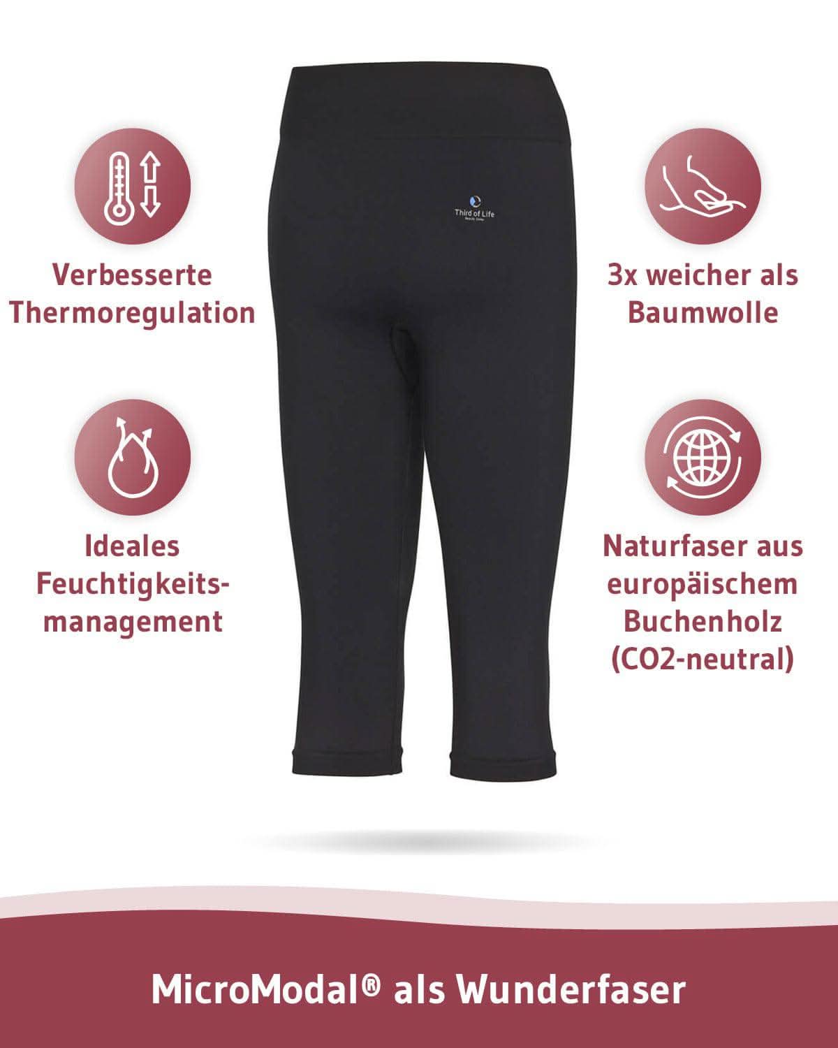 ALHENA Schlafleggings Caprihose Anti Cellulite Damen - Third of Life