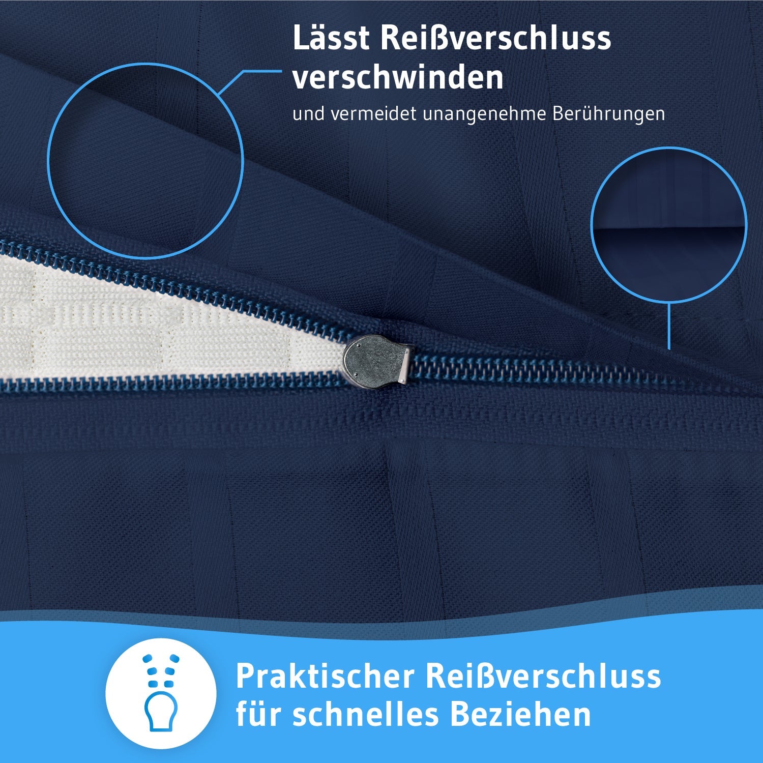 Mako-Satin Bettwäsche ELLA - 100% Baumwolle - STANDARD 100 by OEKO-TEX® – warm & flauschig - Third of Life