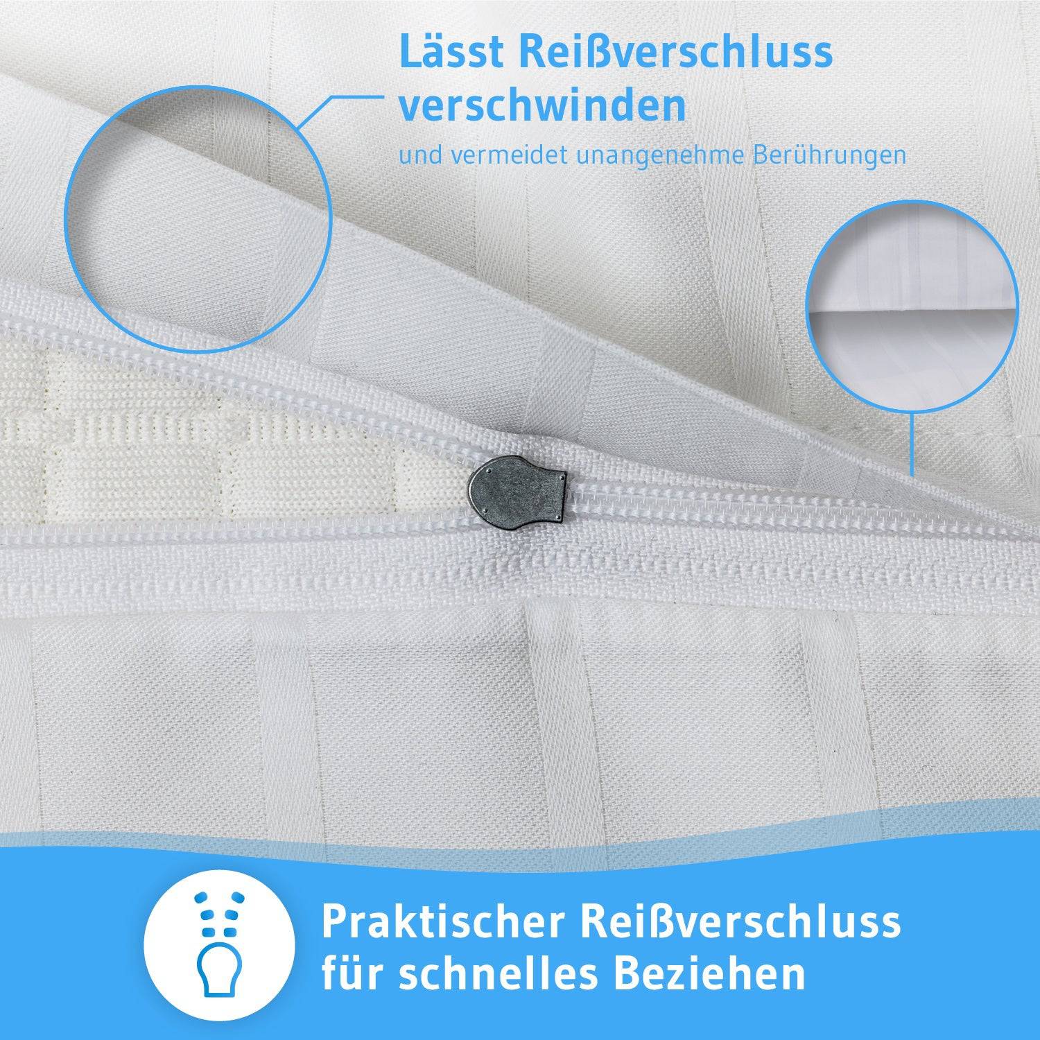Mako-Satin Bettwäsche ELLA - 100% Baumwolle - STANDARD 100 by OEKO-TEX® – warm & flauschig - Third of Life