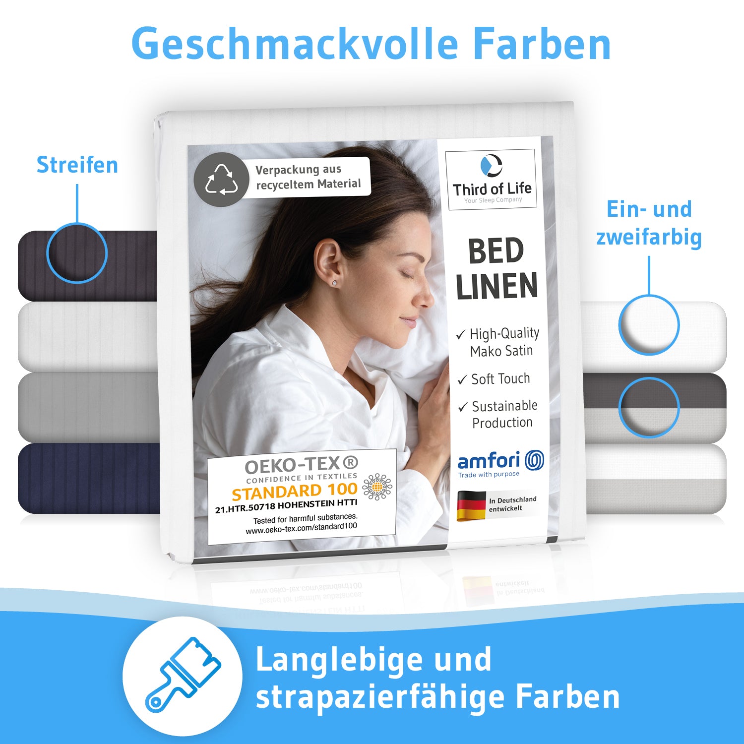 Weiß gestreift