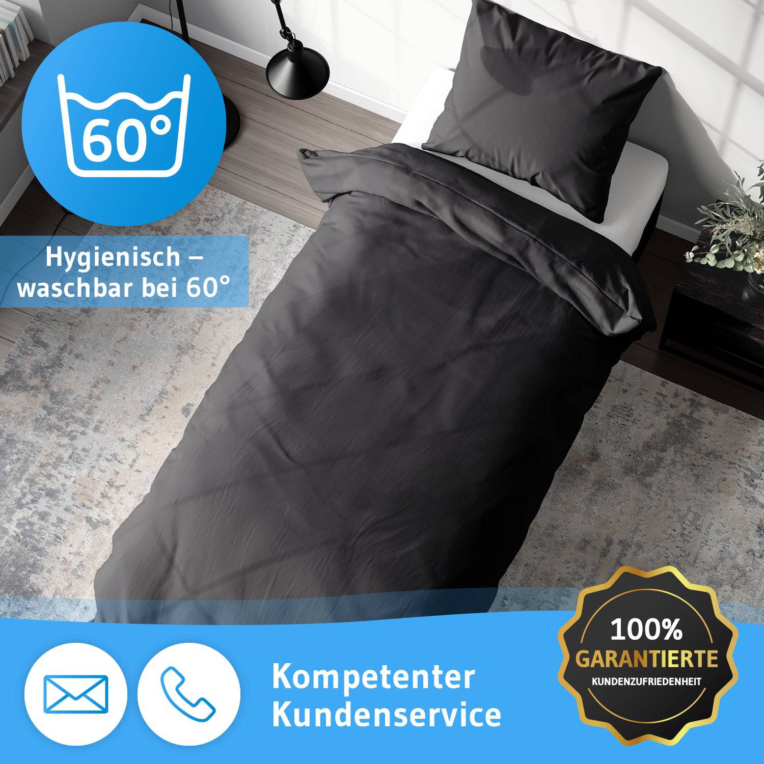 Renforce Bettwäsche NINO - 100% Baumwolle - STANDARD 100 by OEKO-TEX® – leicht & luftig - Third of Life