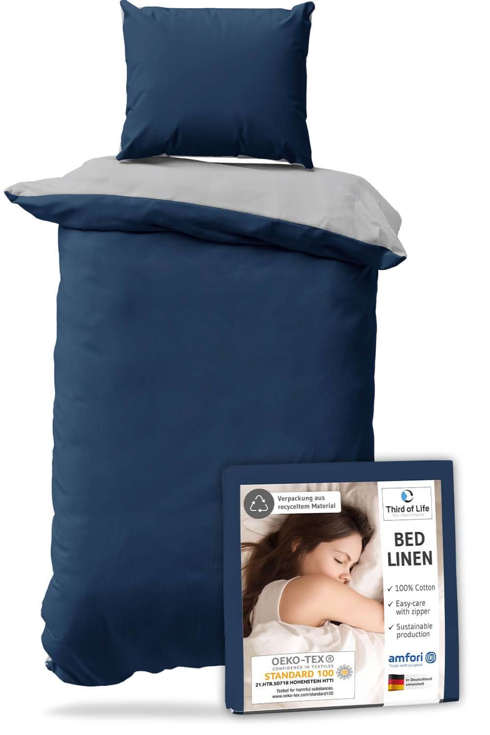 Renforce Bettwäsche NINO - 100% Baumwolle - STANDARD 100 by OEKO-TEX® – leicht & luftig - Third of Life