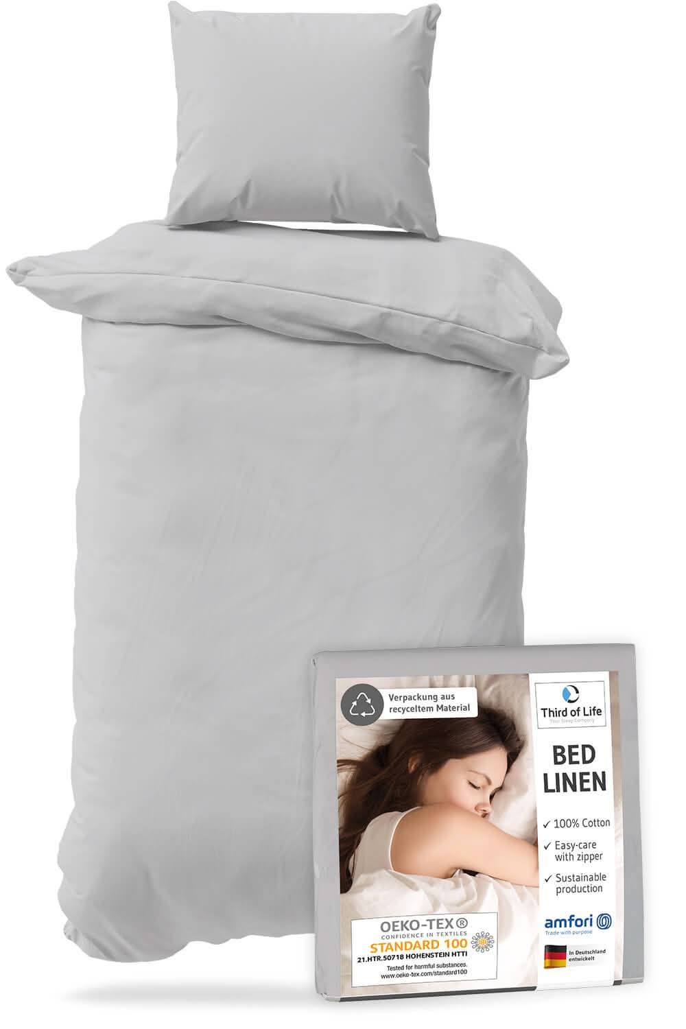 Renforce Bettwäsche NINO - 100% Baumwolle - STANDARD 100 by OEKO-TEX® – leicht & luftig - Third of Life