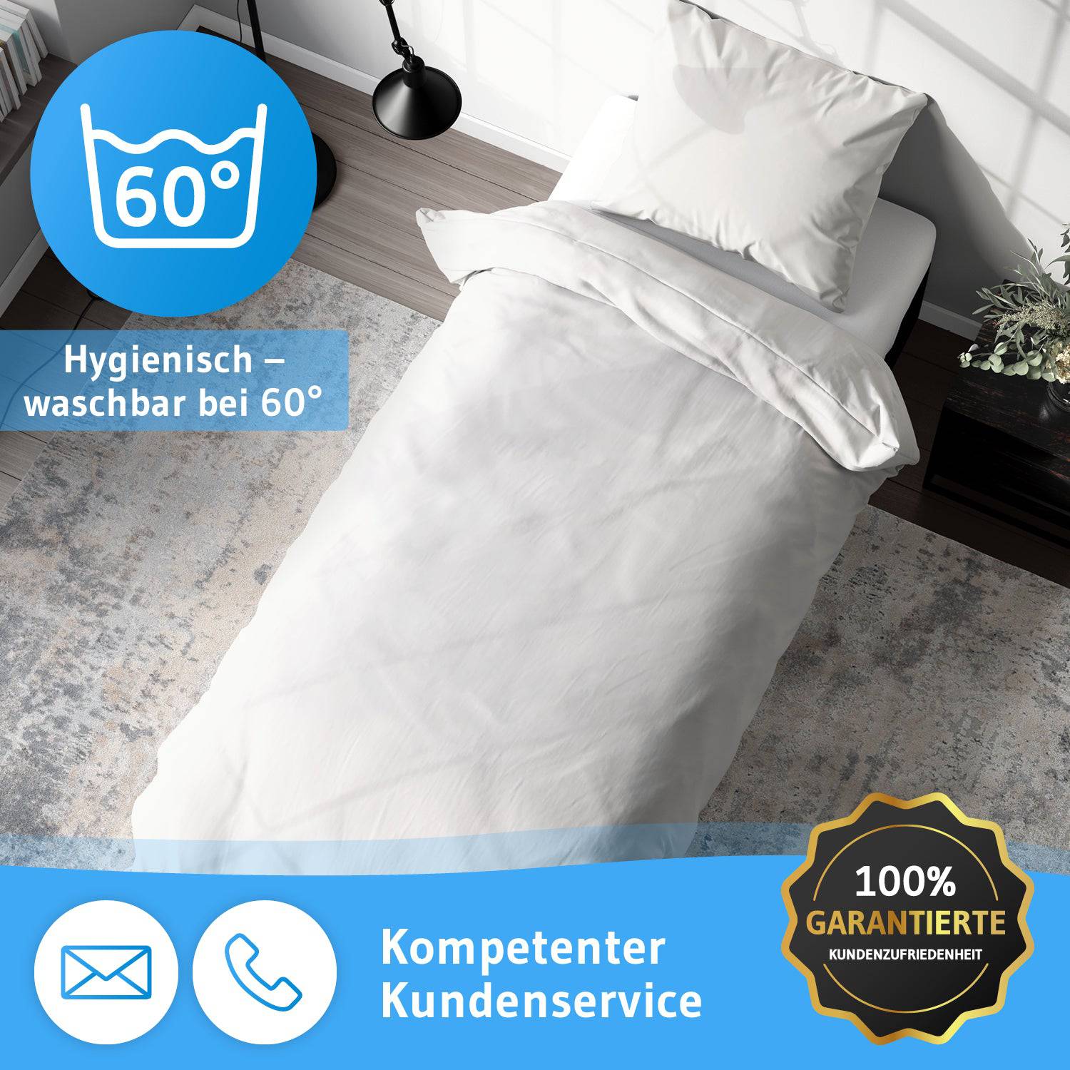 Renforce Bettwäsche NINO - 100% Baumwolle - STANDARD 100 by OEKO-TEX® – leicht & luftig - Third of Life