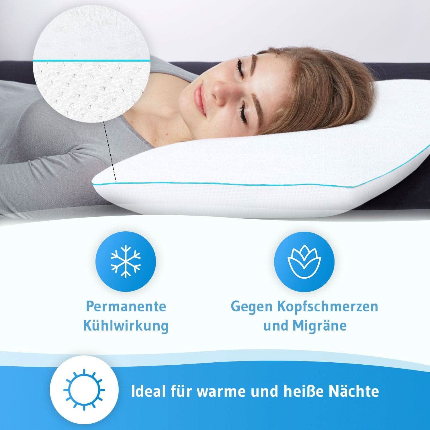 CLIMAR Kühlendes Kopfkissen aus Visco-Schaum - Third of Life