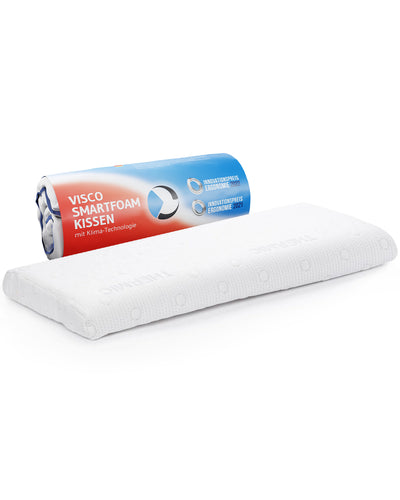 2. Bild von Bauchschläferkissen HADAR low 6 cm hoch aus Visco Schaum, zertifizierte Ergonomie und Thermoregulierung, passt in 40 x 80 cm Bezug