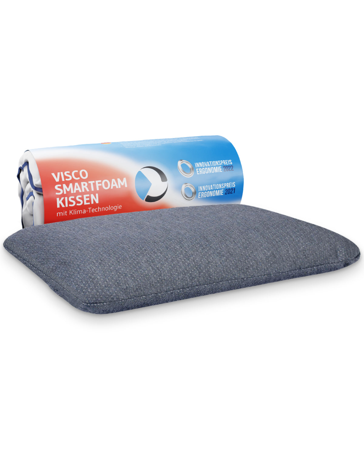 Bauchschläferkissen MIZAR, 7 cm hoch und extra weich für Bauchschläfer, ergonomisches Kissen aus Visco Schaum, 40 x 60 cm - Third of Life