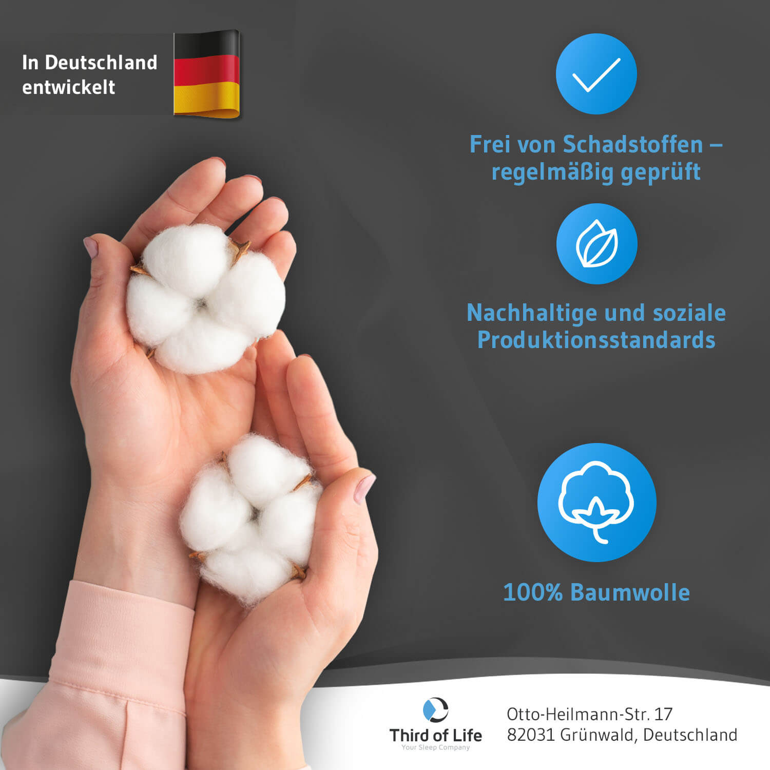 Kindergrößen: Jersey-Spannbettlaken aus 100 % Baumwolle ALBA,supersoft und atmungsaktiv, fusselfrei - Third of Life